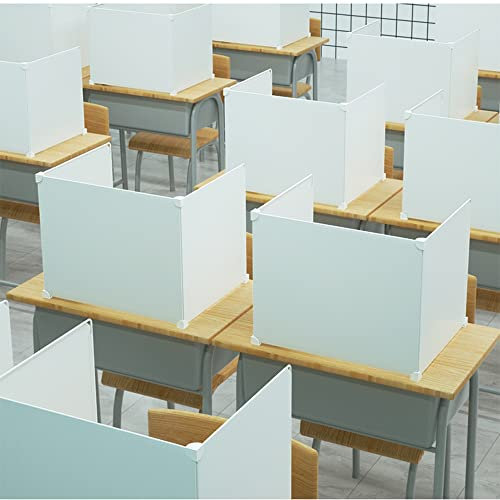 BcofoA Schreibtisch-Trennwand für Studenten, Schutzwand, Trennwand aus Kunststoff, spezielle Anti-Cheating (Farbe: Transparent C)
