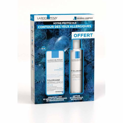 La Roche-Posay Toleriane Set Dermallergo Augen + Dermo-Reiniger gratis