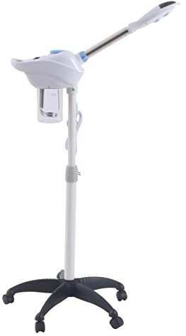 750W Gesichtsdampfer Face Steamer Bedampfer Professional Gesichtssauna Nano Dampfgerät Ozon Facial Steamer Heißnebel SPA Skin Care mit Verstellbar Düse und Universelle Räder
