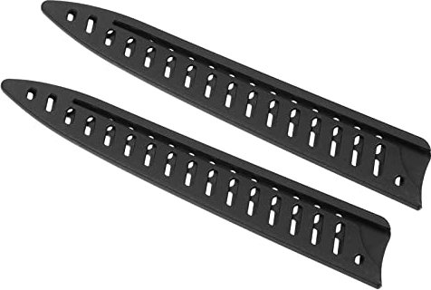 PATIKIL PP Safety Knife Cover Sleeves for 8 Carving Knife, 2 Pack Knives Edge Guard Blade Protector Universal Knife Sheath Portable for Kitchen, Black