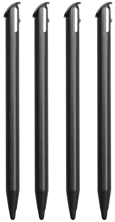 Lot de 4 stylets de rechange pour écran tactile Nintendo 3DS XL Noir