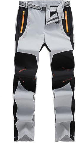 Duohropke Herren Softshellhose Wanderhose Wasserdicht Outdoorhose Winddicht Trekkinghose Winter Skihose Thermohose Warm Gefüttert Schneehose für Wandern Skifahren Trekking