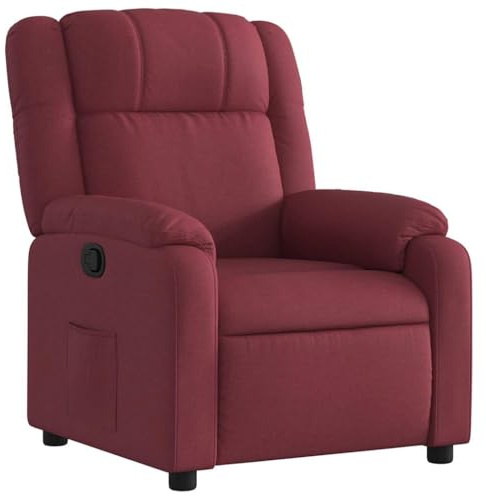 vidaXL Relaxsessel Weinrot Stoff