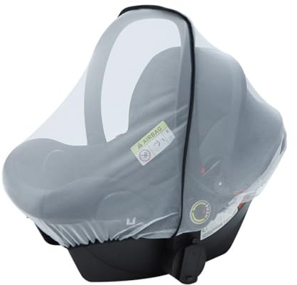 MWUMRCM Baby Moskitonetz, Universal Insektenschutz Moskitonetz Kinderwagen Reißfest & Waschbar Mückennetz Kinderwagen Moskitonetz mit Reißverschluss und Gummizug | Schutz vor Wespen und Stechmücken