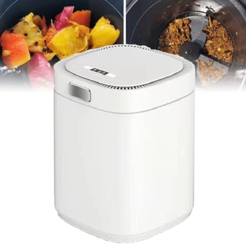 ZWQOZ Compostiera for rifiuti da Cucina Intelligente, Compostiera da Cucina elettrica, Contenitore for compostaggio for casa e Cucina, Ciclatore Automatico for rifiuti Alimentari, Trasforma i rifiuti