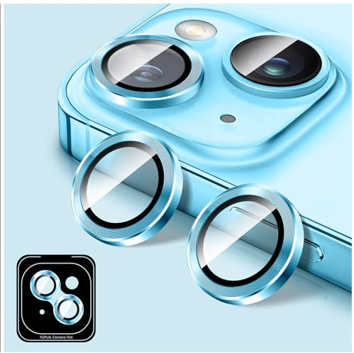 Kucheed Camera Lens Protector Compatible for iPhone 12/12 Mini, Tempered Glass Camera Cover Screen Protector, Automatic Alignment Metal Individual Rings, HD Anti-Scratch Phone Accessories