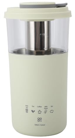 Portátil para té con Leche, Hervidor Eléctrico Compacto de Viaje de Acero Inoxidable de 350ML, ABS Multifuncional para Oficina (Enchufe europeo 220V)