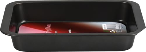 Premium Non Stick Carbon Steel Oblong Lasagne Baking Roasting Pan 36.3 x 24.5 x 5.5cm (1 Pan)