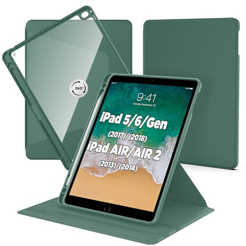 CACOE Hülle für iPad 9,7 iPad 6/5(2018/2017) Air 1/2 mit Stifthalter