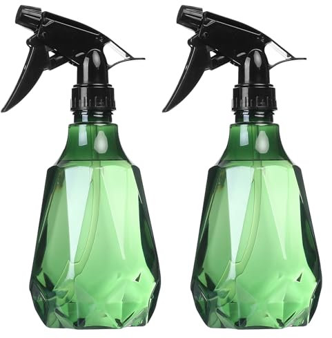 2 Pz Spruzzino Nebulizzatore, 500 ML Nebulizzatore Acqua Piante, Spruzzino Acqua per Capelli, Spruzzatore Vaporizzatore Acqua, Flaconi Spray Bottles Vuoti per Piante, Giardino, Capelli, Pulizia