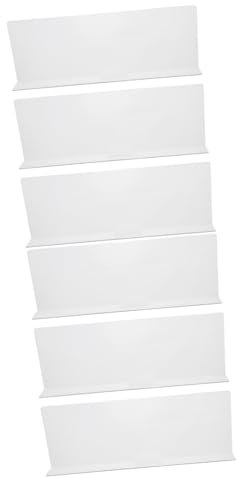 Warmhm 2 Sätze Regalteiler Anzeige Soße Präsentationsständer Aus Pappe Speichern Film Shelbs Tonie Schubladentrenner Brieftasche Pvc-seitensplitter Ware Schindeln 3 Stück * 2