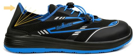 EuroRoutier Hybrid Tech S1 SRC, Hausschuhe, Sicherheitsschuhe (Blu, EU Schuhgrößensystem, Erwachsene, Numerisch, M, 46)