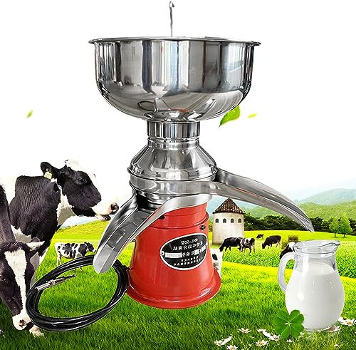 Dairy Professional Whipped Cream Dispenser 2in1 Electric Cream Separator&Skimming Milk Machine-50l/H&9500r/Min,Butter & Milk Separator Suitable for Farm&Dairy Processing Plant,Professional Cream S