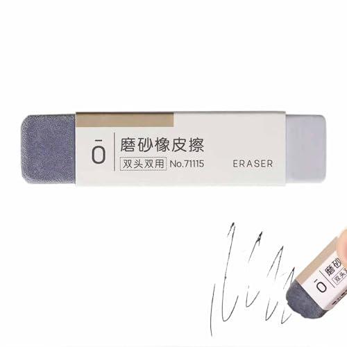 1Pc Grey Frosted Eraser Sand Erasers Matte Eraser Ink Pens Ballpoint Pen Fountain Pens Eraser‘s Stationery Office School Supplies Pen-Style Erasers Correction Supplies