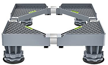 ABNNHK Washing machine base Multi-Functional Washing Machine Base Height 9-12cm Adjustable Refrigerator Stand Length/Width 42-65cm Dryer Dishwasher Floor Trays Anti-Rust Fridge Stand Base