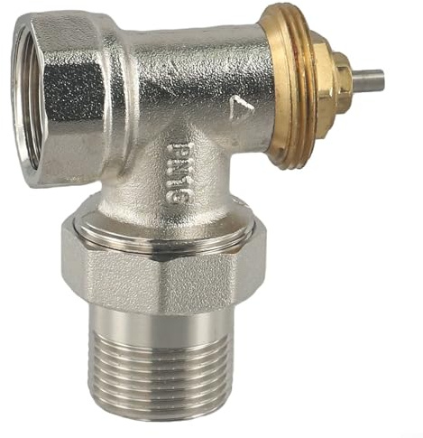 Thermostatisches Heizkörperventil, M30 x 1,5 mm Gewinde, Messing, Regulierventil, Eckheizkörperventile (DN20)