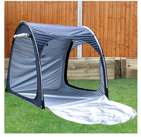 Fxiaobin Box Biciclette può Essere Giuntato Box Biciclette con Doppie Porte per 2-5 Biciclette Capanno Attrezzi da Giardino Casetta Porta Attrezzi da Giardino,Black