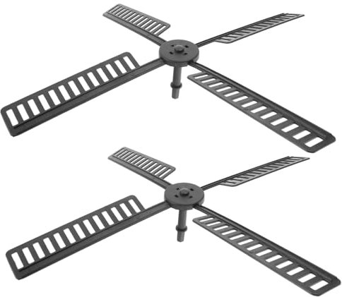 YARNOW 2sets Garden Windmill Blades Plastic Windmill Parts Outdoor Sturdy Design for Solar Whimsical Garden Decorations