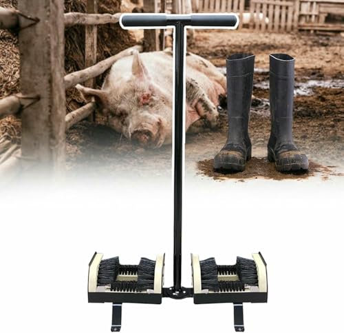 VYUJHNBG Farmhouse Boot Scraper Pinsel, Doppelseitiger Schlammentfernerpinsel Für Schwere Arbeitsstiefel, Wanderstiefel, Gartenstiefel, Außenwanderstiefel Im Freien