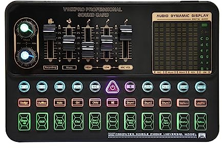 Kit de tarjeta de sonido, Mezclador BM800 V10XPro, tarjeta de sonido, mezclador de Audio de estudio, micrófono de reducción de ruido for cantar, transmisión de voz en vivo, grabación de teléfono y com