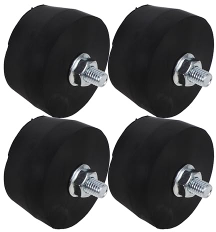 ABOOFAN Air Compressor Vibration Pad Set 4Pcs, Rubber Foot Pads for Small Piston Pumps and Pressure Washers, Shock Absorbing Mounts with Design for Generator Stability
