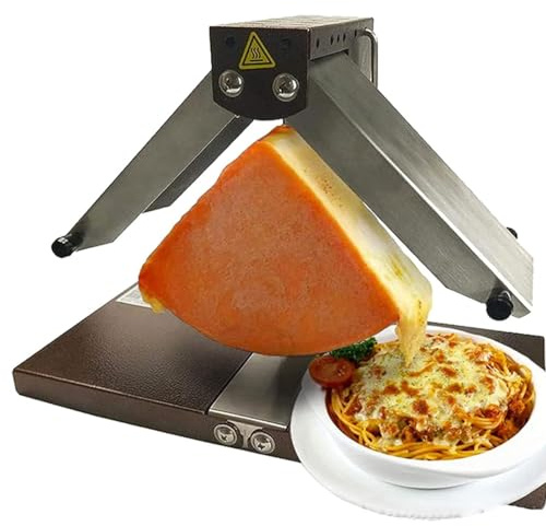 Derretidor eléctrico de queso, parrilla raclette de calentamiento rápido, calentador de queso ajustable de 0 a 90° para derretir y asar, ideal para fiestas y reuniones