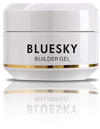 Bluesky Builder Gel For Nails and Nail Extensions, Nail Strengthener and Nail Repair, Soak Off – Clear, 30 ml (Requires Curing Under LED UV Lamp)