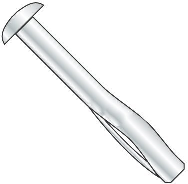 1/2 x 3 Split Drive Anchors/Round Head/Alloy Steel/Zinc/Fixture Clearance Hole: 9/16 / High Grade Heat Treated Alloy Steel (Carton: 25 pcs)