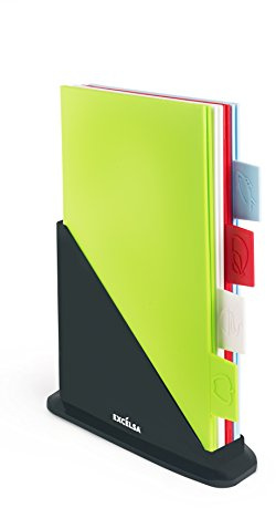 Excelsa 62395 Set de 4 planches à découper, Polypropylène, multicolore