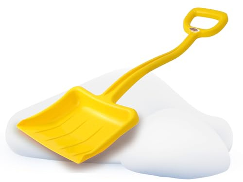 Snow Play Schneeschaufel Tally 70 cm - schlagzäher Kunststoff, Kunststoffstiel mit handlichem D-Griff, Verstärkungsrippen im Schaufelblatt für maximale Festigkeit