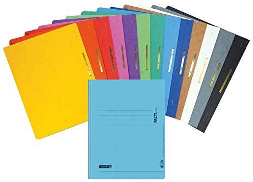 Brunnen Schnellhefter Pappe extrastark - GROßPACK bunt - 14 Stück bzw. Farben im Pack - für Schule, Job, Büro und zu Hause