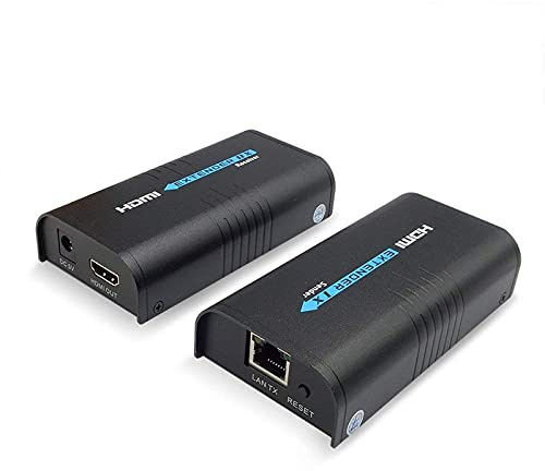 MYPIN LKV373A 1080P HDMI Extender 365ft/120M over Single Cat5 /Cat6 /Cat7 Ethernet Network and LAN Router/Switcher for HD STB,DVD,PS3, etc Supports TCP/IP by Ethernet