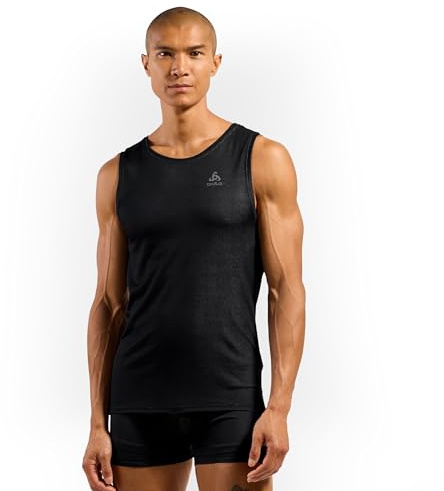 Odlo Maillot de Corps pour Homme à Manches Courtes Active F-Dry Light I T-Shirt Fonctionnel I sous-vêtement Fonctionnel Débardeur Maillot de Corps de Sport I Homme