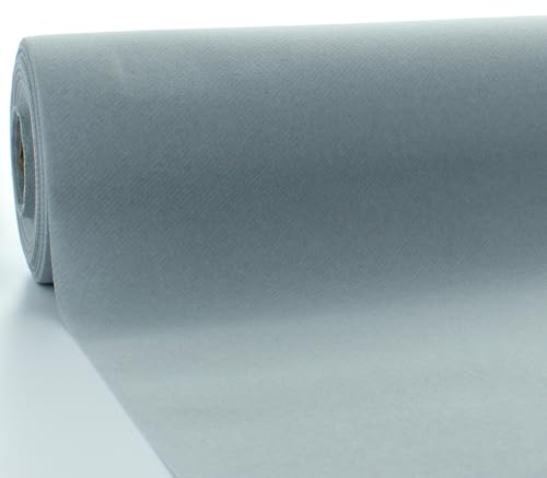 Sovie HORECA Tischdeckenrolle in GRAU aus Linclass Airlaid, 118 cm x 40 m, 1 Stück, Einweg Tischdeko Bankettrolle Buffetdecke Gastronomiebedarf Hochzeit Party