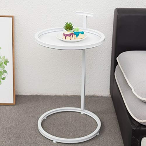 WANWEN Beistelltisch Schmiedeeisen Kleiner Beistelltisch Kleine Wohnung Wohnzimmer Rundes Sofa Lampe Beistelltisch Metall (Color : B) Little Surprise