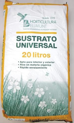 Sustrato Universal para Plantas - con Materia Orgánica - para Interior y Exterior - Rápido Crecimiento de Las Raíces - Plantas Ormanentales y Decorativas - Saco de 20 L