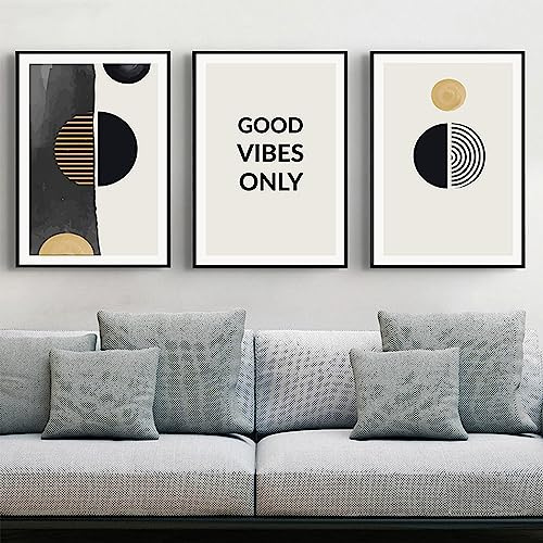 PYNVDD Poster su tela, arte da parete astratta moderna, stile bohémien, decorazione da parete geometrica, senza cornice, immagine 4,40 x 60 cm x 3