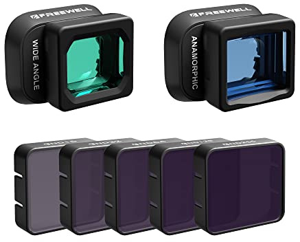Freewell Advanced Wide Angle & Anamorphic Lens Kit for Mini 4 Pro Drone - Capture Expansive Landscapes & Cinematic Effects