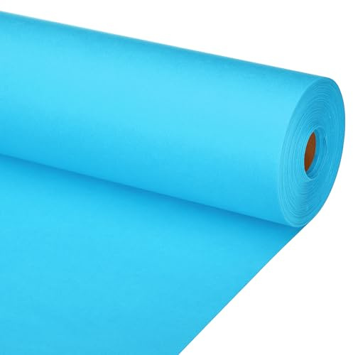 PATIKIL Zeichenpapierrolle 90cm x 50m Zeichenpapier 80 g/m² Papierrolle Kraftpapier Malpapier Skizzenpapier Bastelpapier für Staffelei Malen Handwerk Geschenkverpackung Hellblau