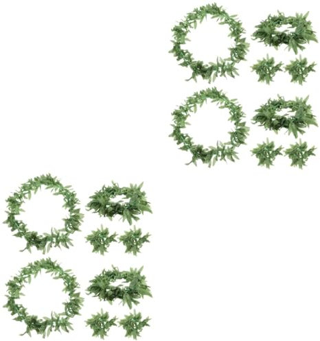 IMIKEYA 4 Sets Oktopusblatt Stirnband Zum Dekorieren Von Sommerhalsketten Stirnbändern Dekorationen Hawaiianisches Partyzubehör Girlande Handkette Kränze Haarband Blumengirlande