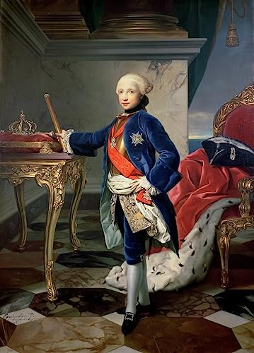 ZHAOSHAN Berühmte Gemälde Moderne Kunst Wandbild Poster Kunstdrucke Ferdinand IV. König von Neapel von Anton Raphael Mengs Poster Bilder Leinwand für Wanddekoration 60x90cm