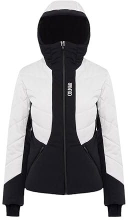 Colmar Skijacke aus satiniertem Stoff für Damen, schwarz / weiß, 38