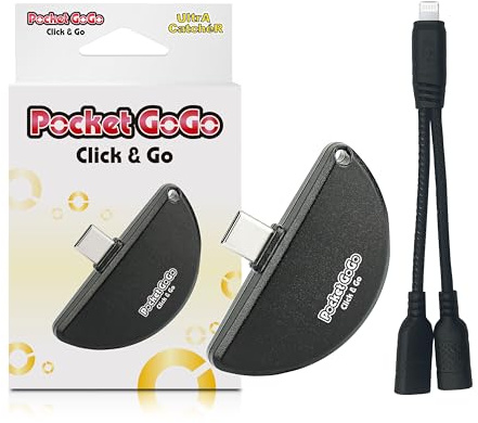Pocket GoGo Ultimate Pocket Monster Auto-Catcher | USB-C Plug-and-Play, sans Charge, Attrape Les Monstres de Poche et Les Tours (Noir)