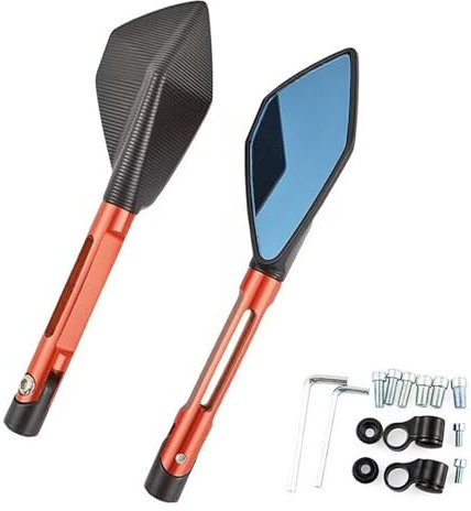 Motorrad Lenkerendenspiegel Für K&AWASAKI Für Z900 Für Z900RS Für Z800 Für Z1000 Motorrad Rückspiegel Lenkerendenspiegel Rückspiegel(F)