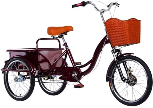 Generisch 3-Rad-Fahrrad, Rikscha-Dreirad mit Pedalen, Lastendreiräder mit hinterer Kabine, Vorder- und Hinterradbremsen, hydraulische Vordergabel, Speichenräder mit Luftreifen
