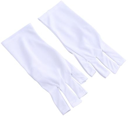 VALICLUD Guantes Anti-Uv Manicura Protección Uv 1 Par Medio Dedo Guantes Protección Uv Manicura para Tratamientos de Gel