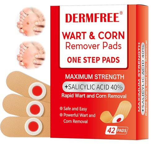42Pcs Verruche Rimozione,Elimina Verruche Plantari e Duroni, Facile Applicazione, Adatto a Tutta la Famiglia, Efficace Sollievo Dal Dolore