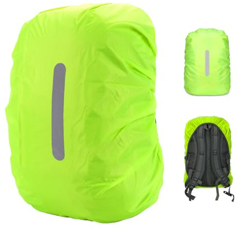 EEPLUYTY Regenschutz Rucksack (30-40l), Regenhülle Rucksack, Mit Reflektierenden Einsätzen, Geeignet Zum Wandern, Camping Und Radfahren