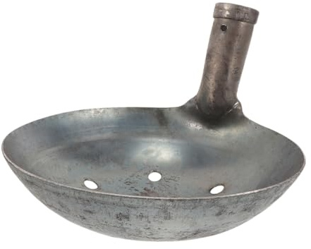 TOYANDONA Pelle de Nettoyage Métallique Multifonctionnelle pour Jardin et Chantier Louche à Tamisage Fer Robuste Pelle à Muck Réutilisable Outil de Nettoyage Vertical pour Sol et Débris