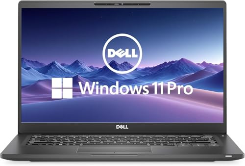 Dell Latitude 7400 Ordinateur portable professionnel, 14 pouces FHD (1920 x 1080), Intel Core i7-8665, 8 GoRAM, SSD de 256 Go, caméra intégrée, clavier américain QWERTY, Windows 11 Pro (reconditionné)